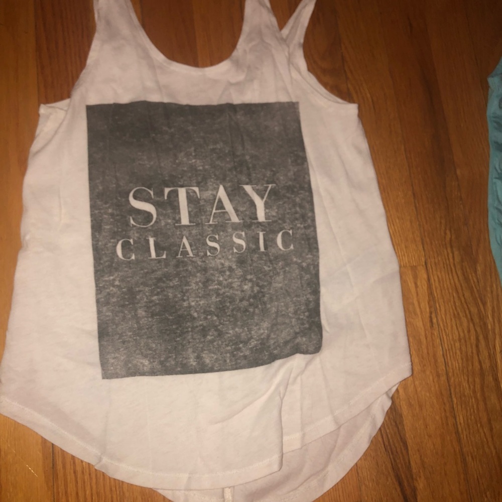 White tank top “stay classic”